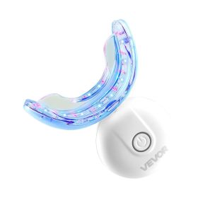 VEVOR Teeth Whitening Kit with LED Light, 32 LED Accelerator Lights, Whitening Gel Syringe, Desensitizing Gel, and U-Shaped Tray